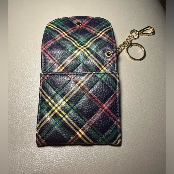 Steve Madden Faux Leather Clip On Wallet/Key Holder Plaid. EUC - Picture 6 of 6